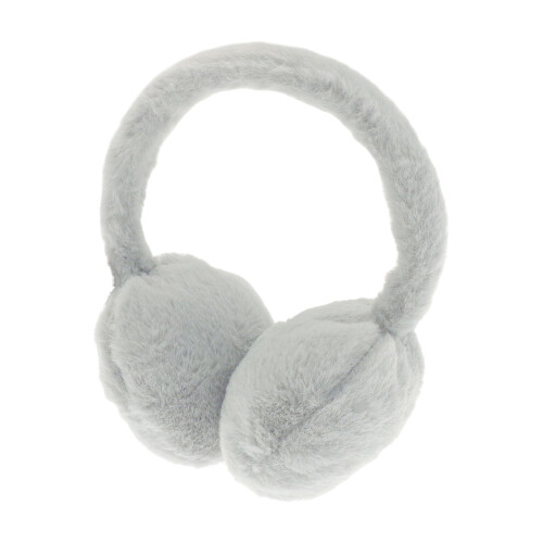 (One Size, Grey) Ribbon Faux Fur Earmuffs 1