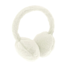 (One Size, Ecru) Ribbon Faux Fur Earmuffs