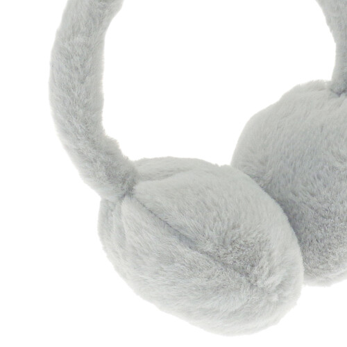 (One Size, Grey) Ribbon Faux Fur Earmuffs 2