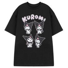 Hello Kitty Womens/Ladies Kuromi Short-Sleeved T-Shirt