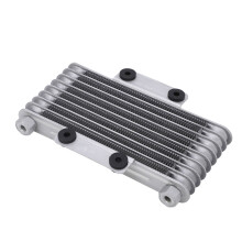 Silver 8 Row Motorcycle Oil Radiator Cooler 125ml Suitable for GY6 125CC-250CC