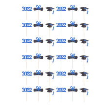 2025Graduation Cupcake Toppers with Glitter Cardboard and Food Grade Toothpicks, Graduation Party Decorations That Are No Assemble Required and