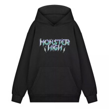 (L, Black) Monster High Womens/Ladies High Voltage Hoodie
