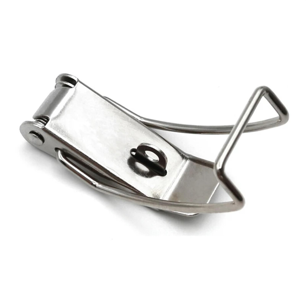 Stainless Steel Spring Loaded Hasp Lock For Cabinets Sliding Doors Toolboxes Corrosion Resistant 9771547230281