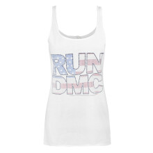 Amplified Womens/Ladies Run DMC USA Diamante Tank Tops