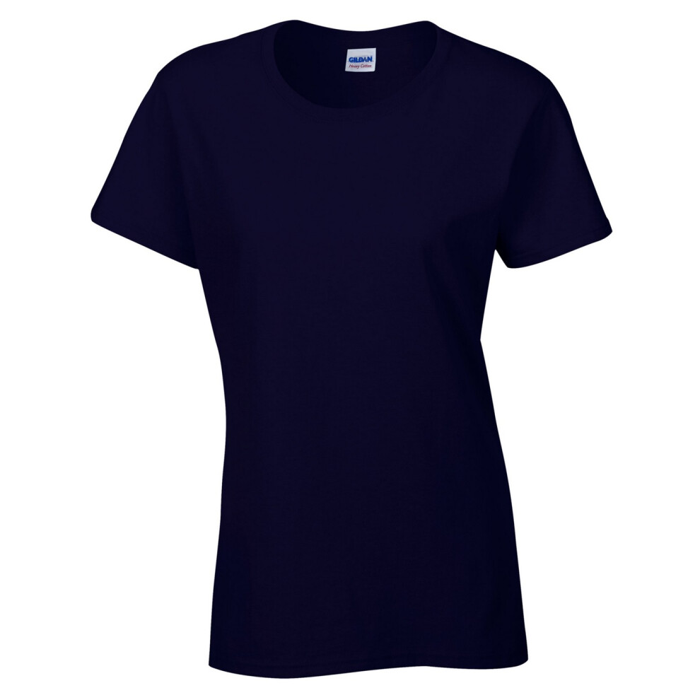 New Gildan Women's (Xxl, Navy) / Heavy Cotton T-Shirt Blue,Multicoloured