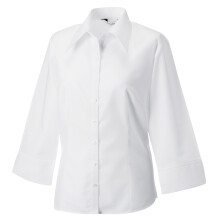 Russell Collection Womens/Ladies 3/4 Sleeve Tencel Fitted Shirt