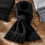 (One size, Black) Beechfield Unisex Classic Knitted Scarf 2