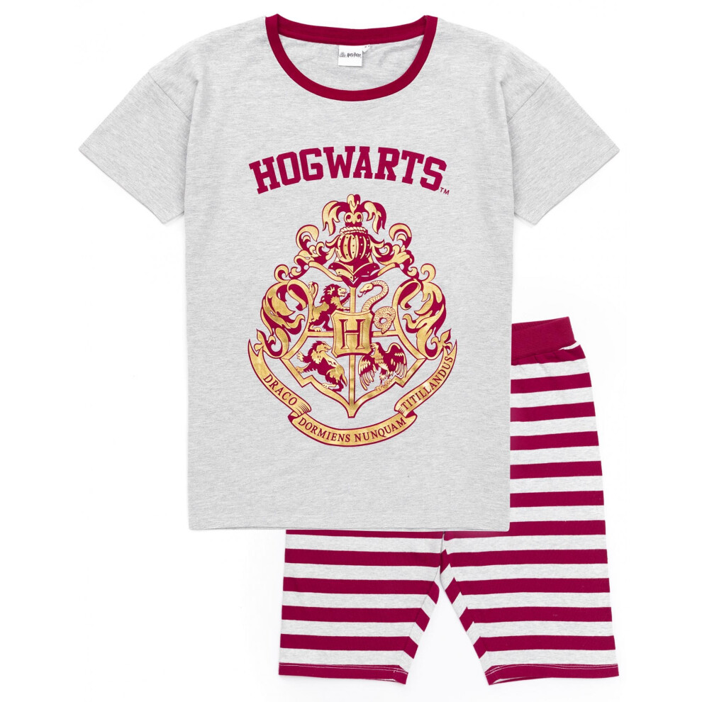 Harry Potter Womens/Ladies Hogwarts Crest Short Pyjama Set