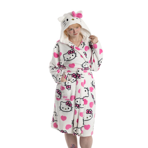 Hello Kitty Hello Kitty Womens/Ladies Hearts Robe