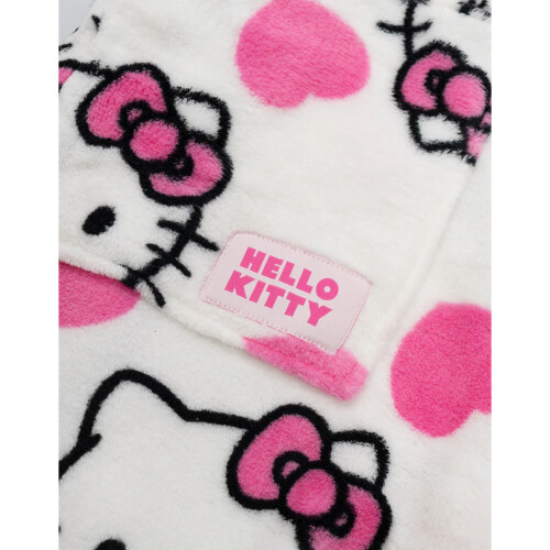 Hello Kitty (L, Multicoloured) Hello Kitty Womens/Ladies Hooded Robe 2