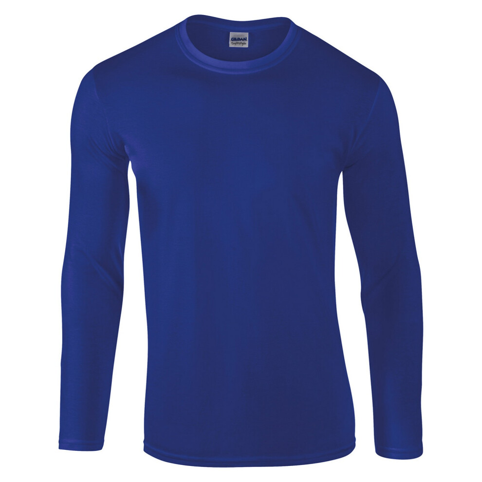 Gildan (3Xl, Royal Blue) Unisex Adult Softstyle Long-Sleeved T-Shirt