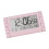LED Digital Table Clock with Silents Mechanism, Adjustable-Pink 1