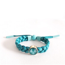 (Wind) Genshin Luminous Impact Bracelet Adjustable Gradient Braided Bracelet Wind Fire