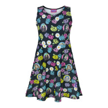 (7-8 Years, Multicoloured) Bratz Girls Floral Skater Dress