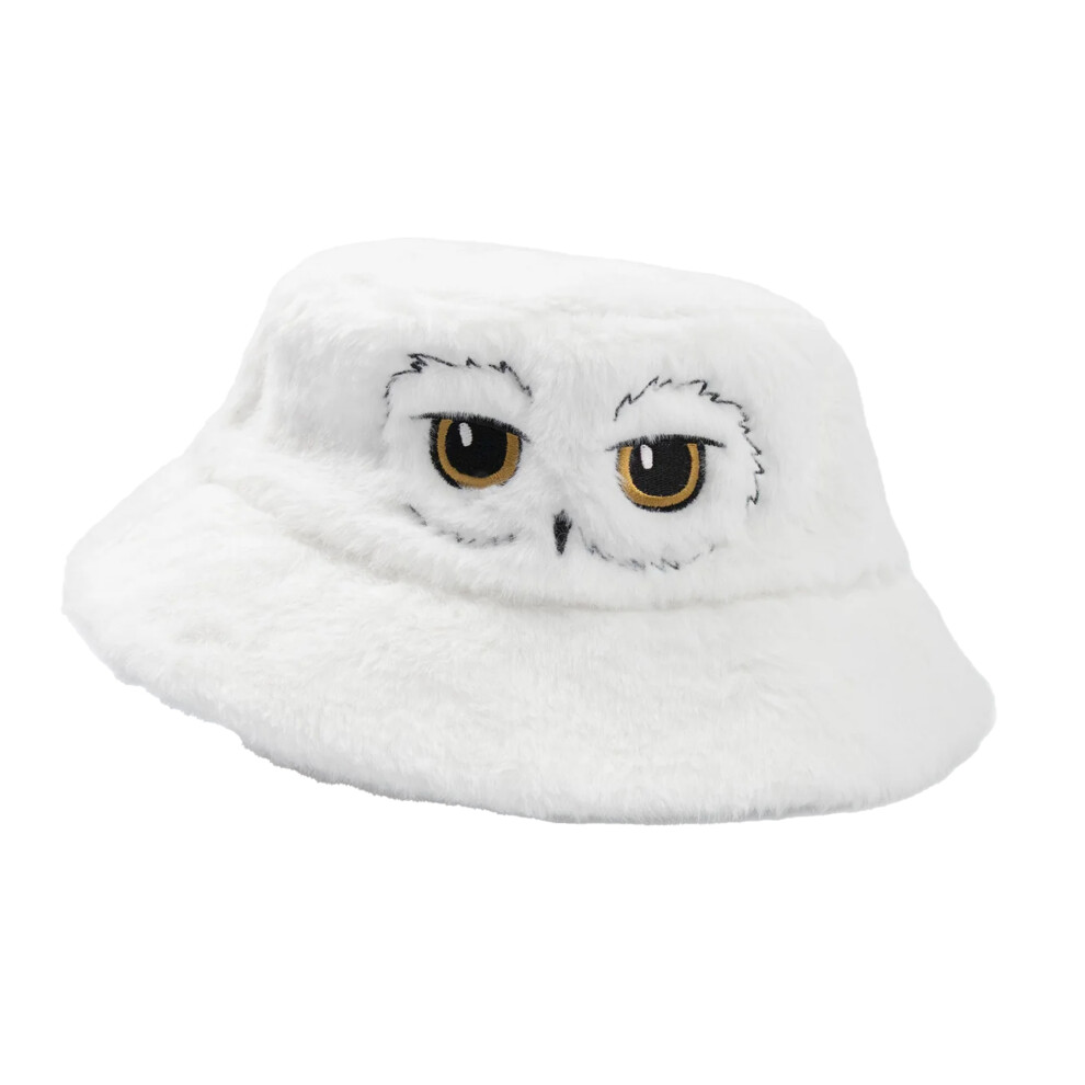 Harry Potter Unisex Adult Hedwig Reversible Bucket Hat White