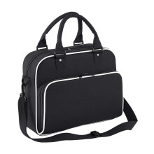 (One Size, Black/White) Bagbase Childrens/Kids Dance Contrast Piping Carry Bag