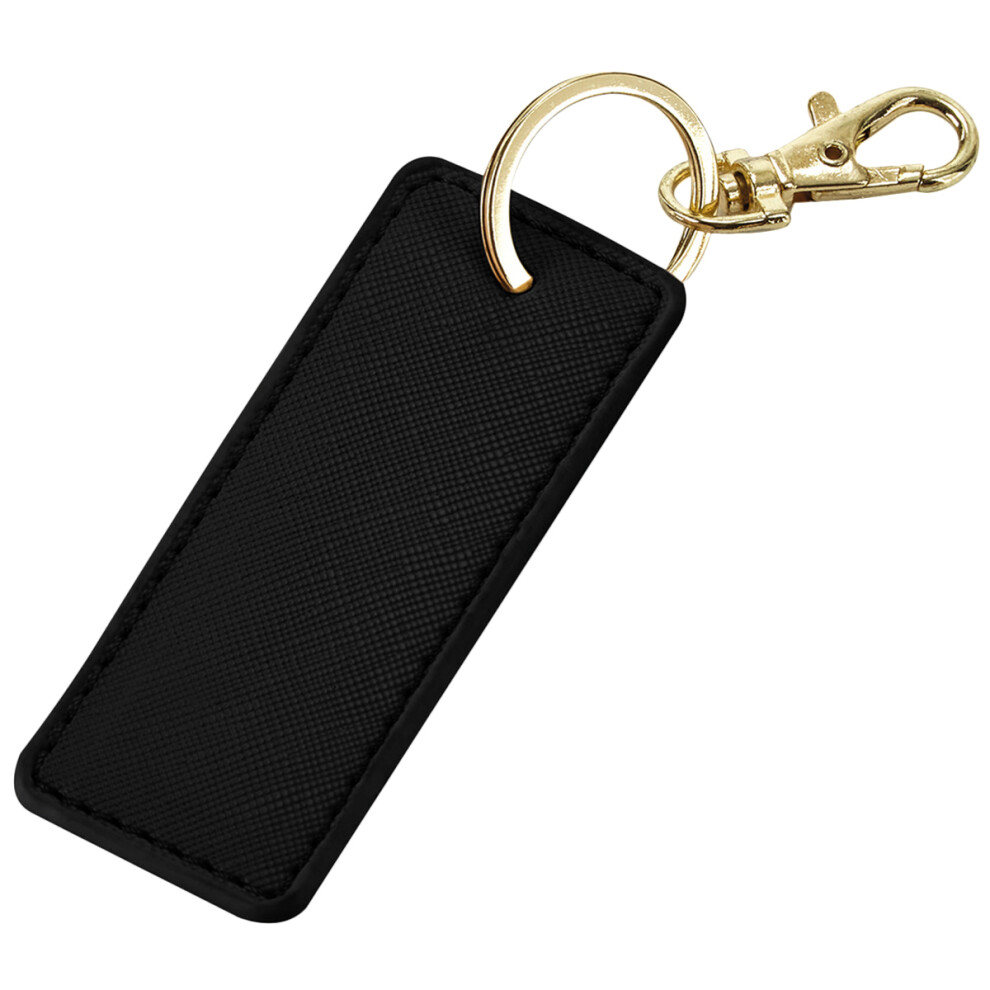 Bagbase (One Size, ) Boutique Leather-Look Pu Keyclip Black