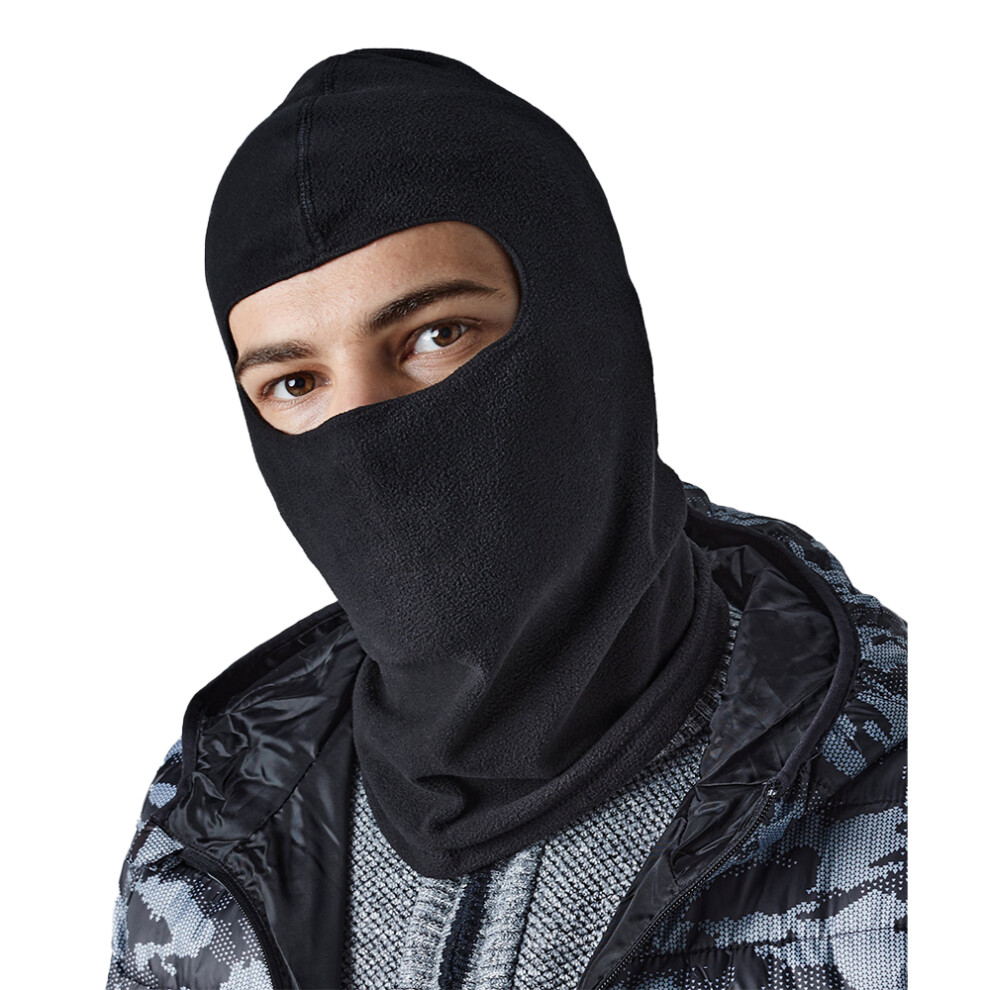 Beechfield Unisex Adult Microfleece Balaclava Black 5063470349777