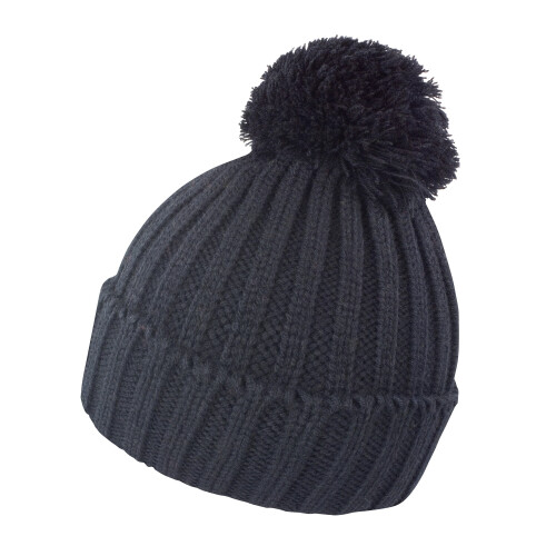 Result (One Size, Black) Result Unisex Winter Essentials HDi Quest Knitted Beanie Hat