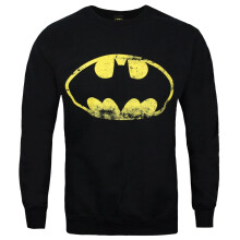 Batman Official Mens Distressed Logo Sweatshirt