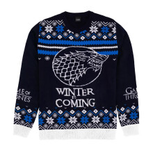 Game Of Thrones Unisex Adult Stark Knitted Christmas Jumper