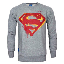 Superman Mens Stencil Sweatshirt