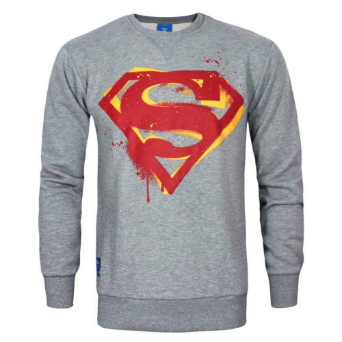 Superman Superman Mens Stencil Sweatshirt