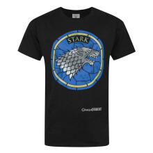 Game Of Thrones Mens Stained Glass Stark T-Shirt