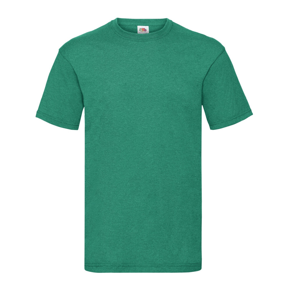 Fruit Of The Loom Mens Valueweight Heather T-Shirt Green