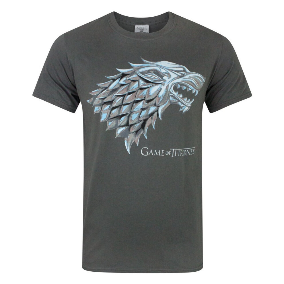 Game Of Thrones Mens Stark Direwolf T-Shirt Multicoloured