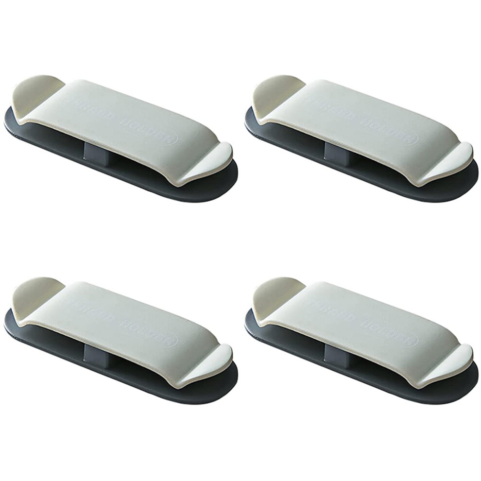 Design Meets Utility, Clamp Cable Plugs Organizer For Neat And Orderly Management, Cable Retainer With Non-Marking Hook Offers Easy Access, 4-Piece Se 9476038475522