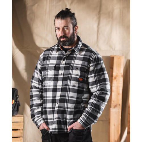 Scruffs (XL, Black/White) Scruffs Mens Checked Padded Shirt 2
