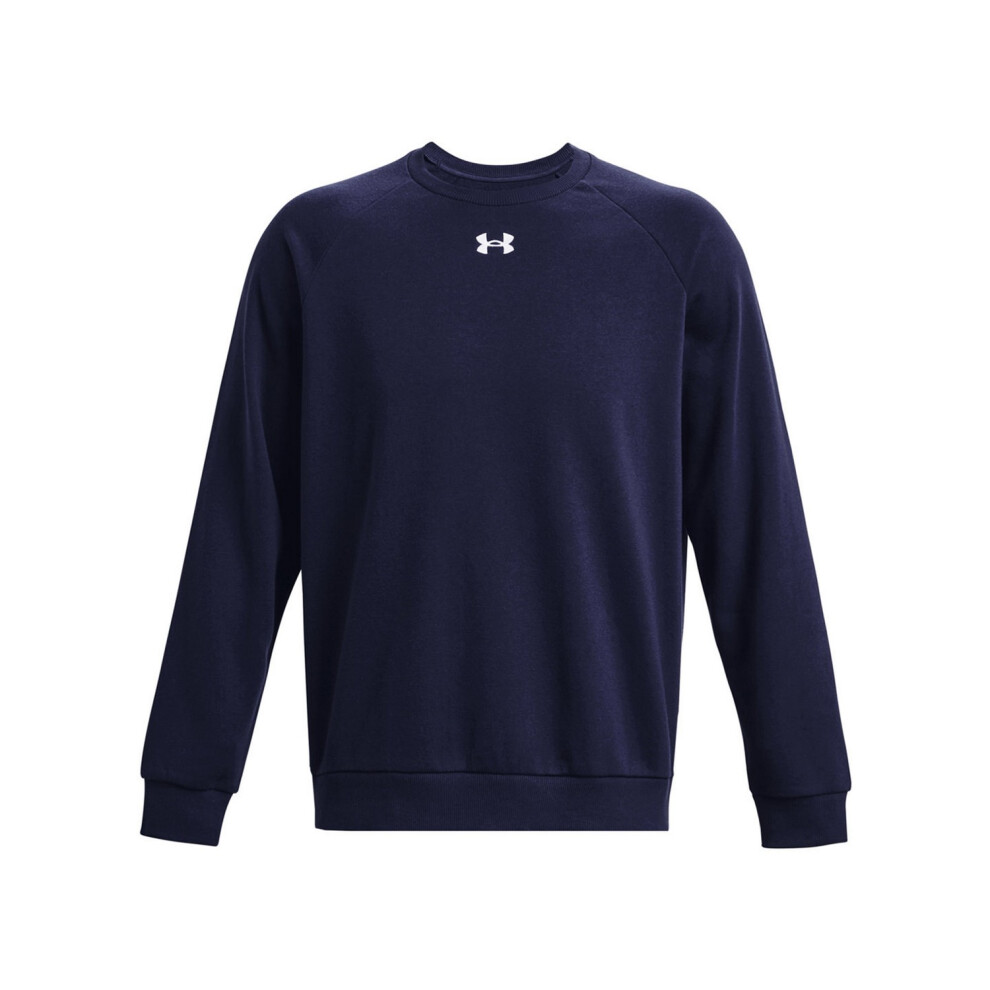 Under Armour (M, Midnight Navy) Unisex Adult Rival Fleece Crew Neck Sweatshirt