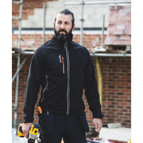 Scruffs (M, Black) Scruffs Mens Trade Soft Shell Jacket 1