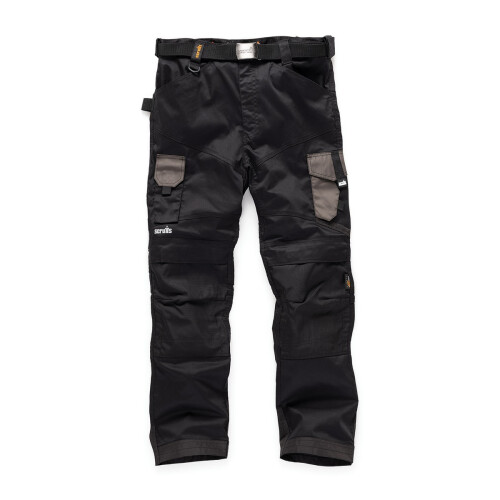 Scruffs (36R, Black) Scruffs Mens Pro Flex Work Trousers