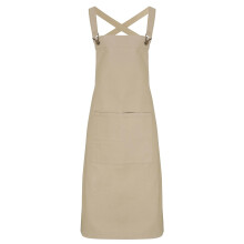 (One Size, Khaki) Premier Barista Cross Back Full Apron