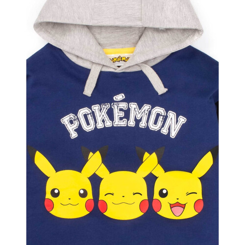Pokémon Pokemon Boys Pikachu Face Drawstring Hoodie 1
