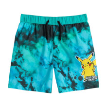 (4-5 Years, Green) Pokemon Boys Pikachu Tie Dye Swim Shorts