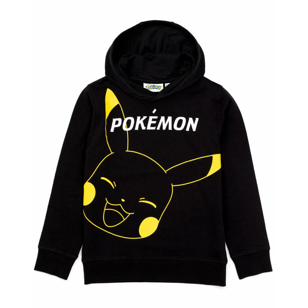 Pokémon (11-12 Years, ) Pokemon Childrens/Kids Pikachu Hoodie Black