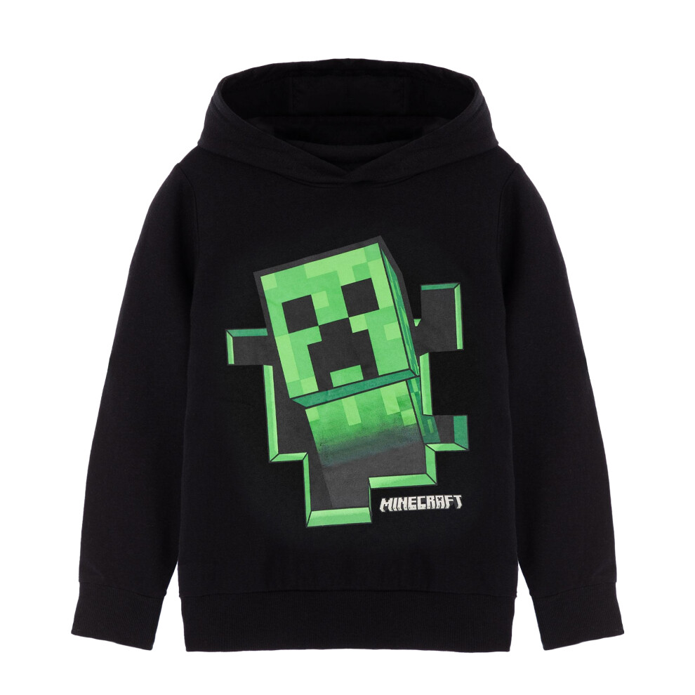 Minecraft (5-6 Years, /Green) Childrens/Kids Creeper Hoodie Black