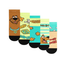 (9 UK Child-12 UK Child, Multicoloured) Scooby Doo Childrens/Kids Character Calf-Length Socks (Pack of 5)