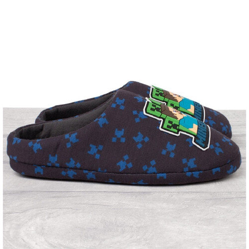 Minecraft Minecraft Boys Steve And Creeper Slippers 1