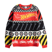 (5-6 Years, Multicoloured) Hot Wheels Childrens/Kids Spanner Christmas Jumper
