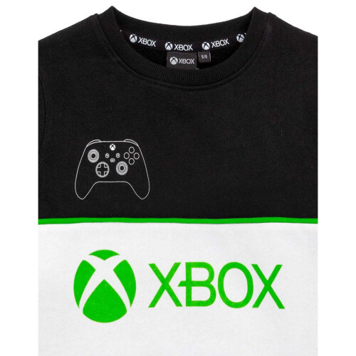 Xbox (8-9 Years, Black/White/Green) Xbox Boys Sweatshirt 1