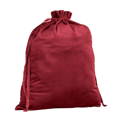 BagBase (L, Ruby Red) Bagbase Plain Velvet Gift Bag