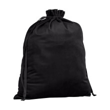 (L, Black Onyx) Bagbase Plain Velvet Gift Bag