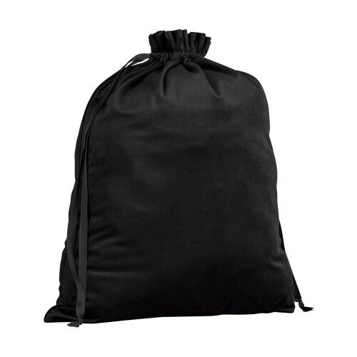 BagBase (L, Black Onyx) Bagbase Plain Velvet Gift Bag