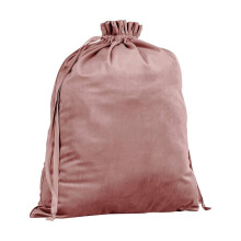 (L, Rose Quartz) Bagbase Plain Velvet Gift Bag