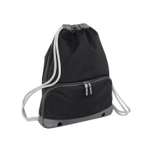 (One Size, Black) Bagbase Athleisure Drawstring Bag